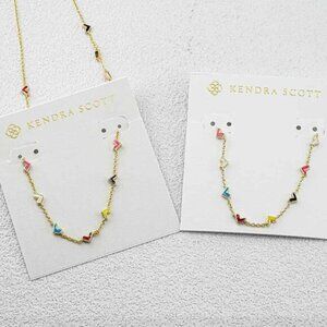 Kendra Scott Enamel Necklace & Bracelet